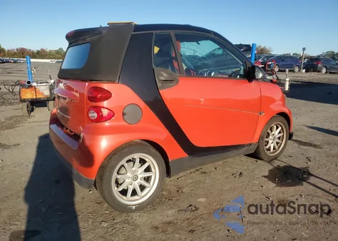 2008 Smart Fortwo Passion z USA, uszkodzony, nr VIN WMEEK31X58K129009